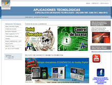 Tablet Screenshot of aplicacionestecnologicas.com